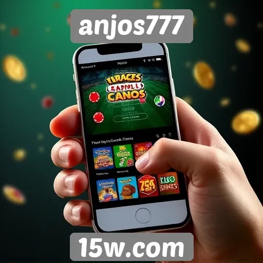 Funcionalidades mobile do site anjos777 testadas